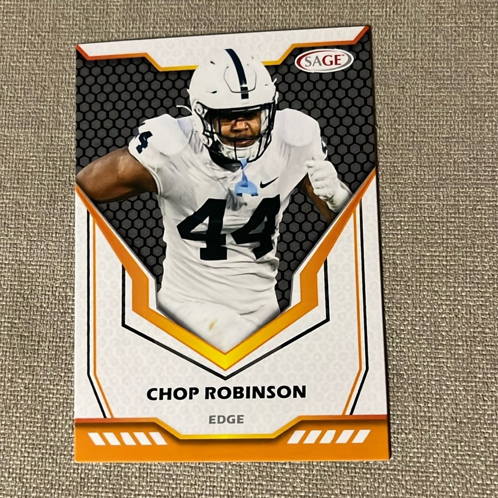 Chop Robinson 2024 SAGE High Series Football Black #196 Rookie RC Miami Dolphins